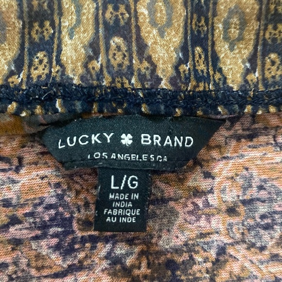 Lucky Brand Multicolor Patterned Boho Blouse - Picture 2 of 5